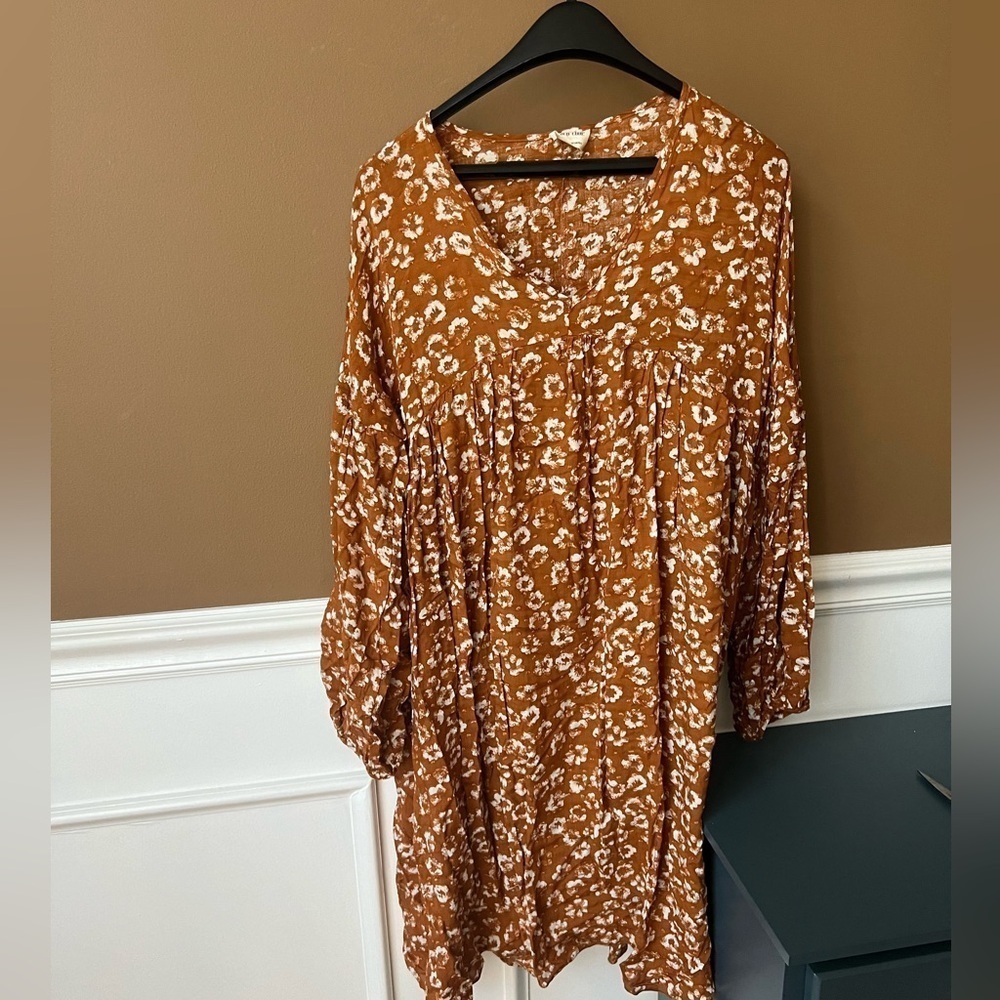 PEACH LOVE California Womens Floral Midi Dress Size S Cottagecore Boho Chic - Picture 2 of 6